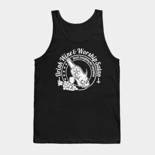 Drink Wine and Worship Satan Tank Top